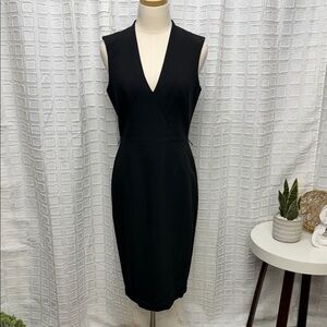 White House Black Market Black Midi Dress
